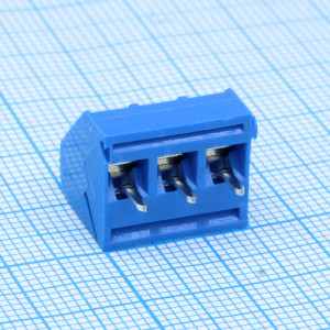 GT330-5.0-03P-12-00, Винтовой клеммный блок c рельефной обоймой, 3 контакта. Серия GT300-5.0