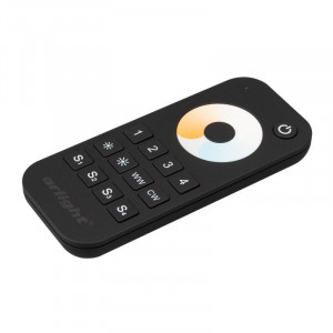 Пульт SMART-R34-MIX Black (4 зоны 2.4G) IP20 пластик 031936