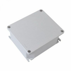 Коробка ответвительная алюминиевая окрашенная с силиконовым уплотнителем, tмон. И tэксп. = -60, IP66/IP67, RAL9006, 294х244х114мм(кр.1шт) [653S05]