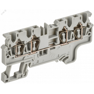 ARMAFIX Клемма пружинная CX2.5-4 2,5мм2 четырехконтактная серая IEK AF-CT40-00-4-K03-002