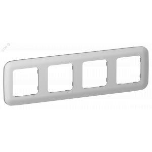 FLITE ARTISTIC Рамка 4-местная РУ-4-А-ФлА алюминий IEK FI-M42-31-20-K47