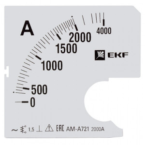 Шкала сменная для A721 2000/5А-1,5 EKF PROxima(кр.1шт) [s-a721-2000]