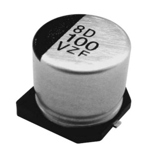 EMZF160ADA101MF73G, Алюминиевые электролитические конденсаторы для поверхностного монтажа 16Volts 100uF 6X7