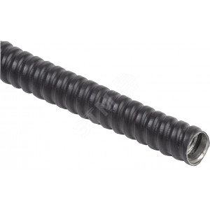 ELASTA Металлорукав Р3-ЦПнг-18 с протяжкой черный (50м) CMP10-18-050