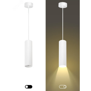 PL1 COB -10 WH 300 Подвес Светильники подвесной светодиодный COB, 10W, D80*300мм, белый (20/240) Б0041507