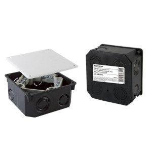 Распаячная коробка СП 110х110х50мм, крышка, IP20, инд. штрихкод, SQ1402-0915