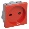 РКС-20-22-П Розетка без з/к 2к (на 2 модуля) ПРАЙМЕР красная нМ CKK-40D-RSK2-K04