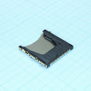 104H-TDA0-R01, Гнездо памяти вставное с фиксатором карты SD катушка