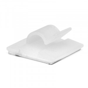 Клипса самоклеящаяся 18.5х18.5 для круглого кабеля бел. (уп.100шт) 25430SR