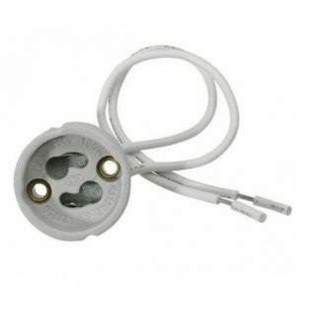 Изображение товара Патрон GU10 провод 2х0.75 15см 2А 250В с этикеткой 5560718