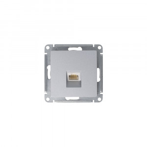 Розетка компьютерная 1-м AtlasDesign RJ45 кат.5E механизм алюм. SE ATN000383