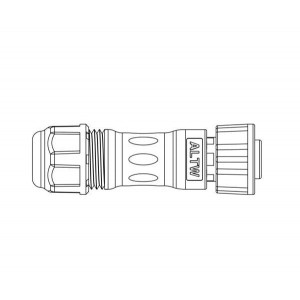 ABD-08BFFC-SL7AP0, Цилиндрические метрические разъемы B Size Crimp Screw 8P F Conn