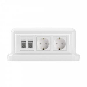 Напольная башенка BUS, 12 модулей, белая 09050