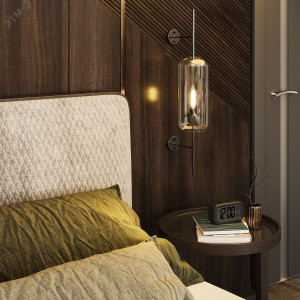 Лампа светодиодная филаментная Black Filament 5Вт свеча 2700К тепл. бел. E14 420лм 103801105