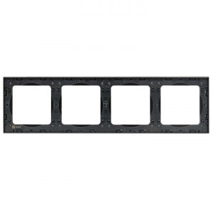 Рамка 4-м Стокгольм металл. черн. PROxima EZM-G-305-10