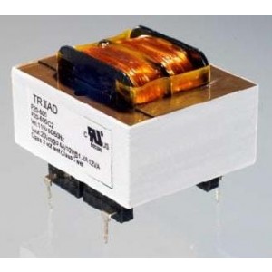 F20-600-C2, Силовые трансформаторы Power Transformer, PC Mount, Class 2/3, 12 V A, 10/20VDC (Nominal Secondary) Output, 20VDC CT at 0.6A Secondary in Series, 10VDC at 1.2A Secondary in Parallel, 1.62 Inch Length, 0.88 Inch Width, No Center Tap