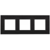 14-5303-05 Рамка на 3 поста, дерево, Elegance, чёрн.дерево+антр (5/25/900) Б0034577