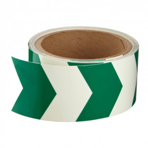 gws90971, Светящиеся в темноте стрелки (в виде галочек), 50 мм * 4,5 м, B-324(полиэстер),1 рулон