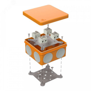Коробка огнестойкая разветвительная для о/п двухкомпонентная 60-0300-FR6.0-4-4-Р Е15-Е60 100х100х50 60-0300-FR6.0-4-4-Р