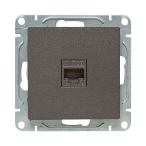 Механизм розетки RJ45 (cat5), мокко Эпика EKF UP1-SOM-RJ45-5