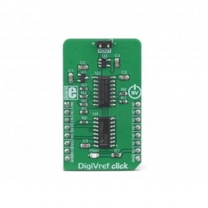 MIKROE-3334, Средства разработки интегральных схем (ИС) управления питанием DigiVref Click