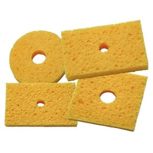 S1525-O-T, Solder Removal SOLDER SPONGE, CENTER-HOLE, 1.5 IN X 2.5 IN