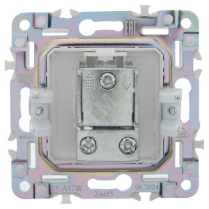 SKANDY Розетка TV проходная SK-A17W арктический белый IEK SK-A10-P-K01