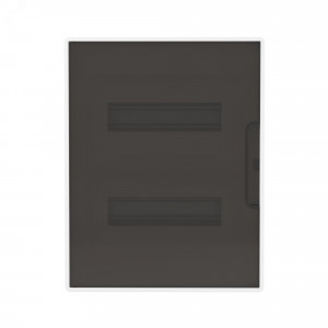 Щиток 24 мод встраиваемый FRAME ЩРв-П-24, белый, с тонированной дверцей, с 4 шинами PEN (2шт на 8 отв. и 2шт на 6 отв.) F24B1WD DKC F24B1WD