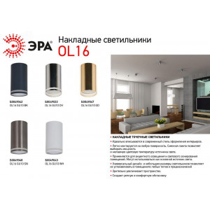 OL16 GU10 WH Подсветка Накладные, под GU10 (40/1600) Б0049043