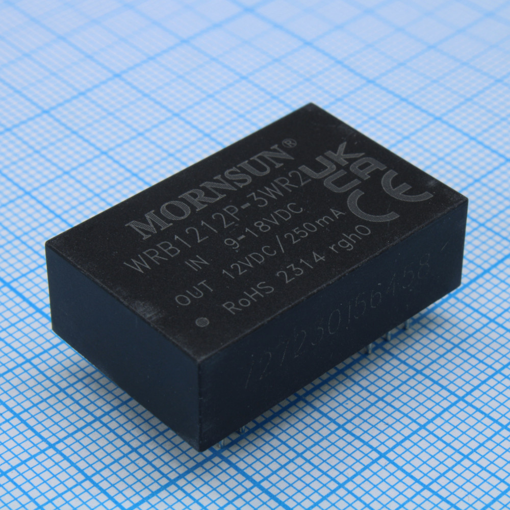 Изображение товара Преобразователь DC/DC WRB1212P-3WR2 3 Вт 12 В вход 9-18 В выход