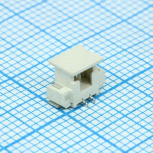 DS1020-03-02MVT1-R+W, Разъем FH02M, вилка на плату для поверхностного монтажа 2pin, шаг 1.25мм