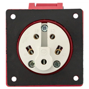 Розетка стационарная внутренняя 3152 3Р+РЕ+N 16А 380В IP67 PROxima ps-3152-16-380