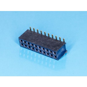 PBD1.27-20S, Разъем 2х10 гнездо на плату, поверхностный монтаж, шаг 1,27мм