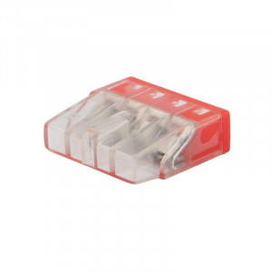 Экспресс-клемма строительно-монтажная СМК 2273-244 4-проводная 0.5-2.5кв.мм с пастой (уп.100шт) 07-3218