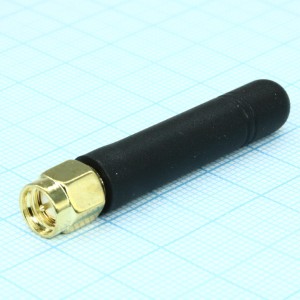 ANT 433 BY-433-01 SMA-M, Штыревая антенна на 433МГц с SMA-M разъемом, 50мм, 1dBi