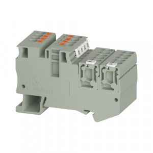 Клемма для датчиков WTPN 2.5 SNK01, Клемма для датчиков тип фиксации провода: Push-in, номинальное сечение: 2,5 мм кв., 24A, 400V, ширина: 5,1 мм, цвет: серый тип монтажа: DIN35