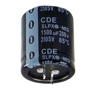 SLPX222M100C7P3, Алюминиевые электролитические конденсаторы с жесткими выводами 2200uF 100V 20% 85C