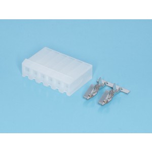 PHU-6, Разъем питания 6 контактов, гнездо на кабель, шаг 3,96мм