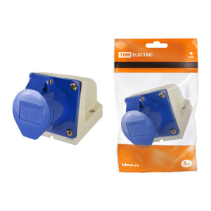 Розетка 133 стационарная 2Р+РЕ 63А 220В IP54 SQ0602-0010