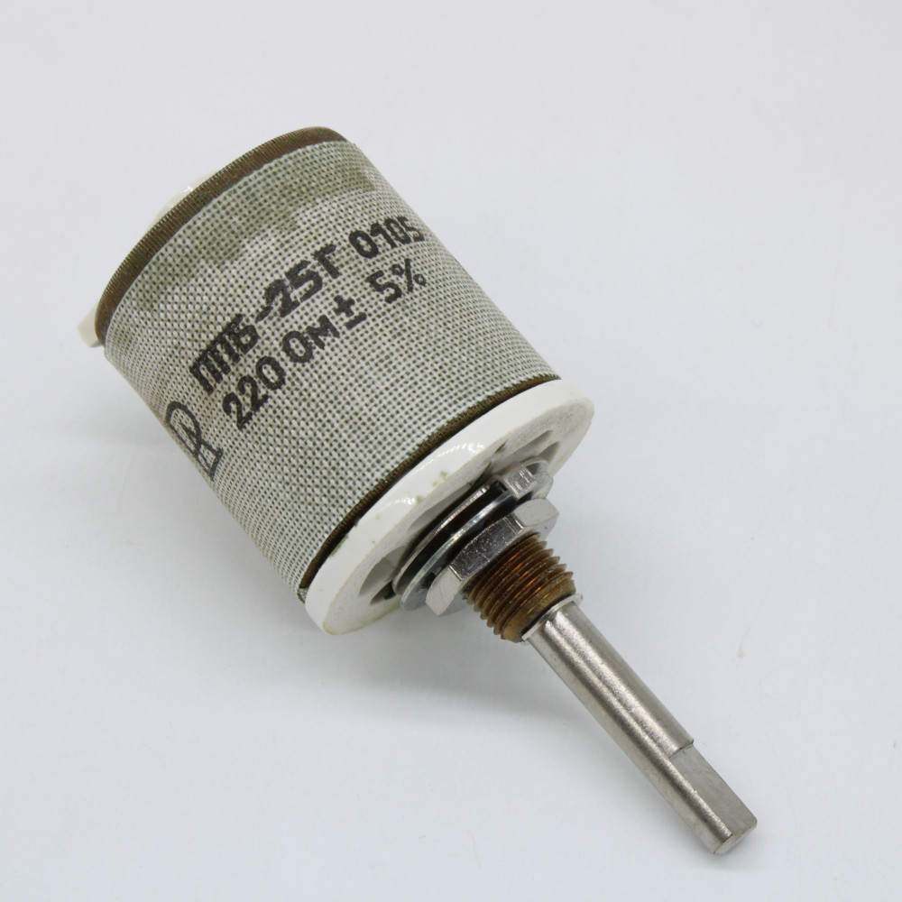 Изображение товара Резистор переменный проволочный ППБ-25Г 220 Ом ±5% 25Вт