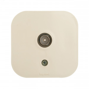 Quteo Розетка телевизионная TV наружная бежевая 782245