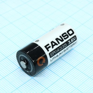 ER14335H/S, Li, SOCl2 батарея типоразмера 2/3AA, 3.6В, 1.65Ач, стандартная форма, -55...85 °C