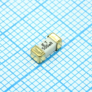 0452.500MRL, Предохранитель SMD 2.69*6.1мм 0,500A 125V керамический медленнодействующий