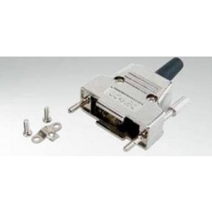 165X17419X, Корпуса разъемов D-Sub  DSUB 9-50POS STR ENTRY METAL HOOD