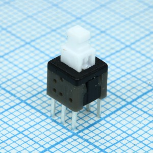 MPS-580D-G, Кнопочный переключатель с фиксацией 5,8х5,8мм 100mA 30VDC, 6pin