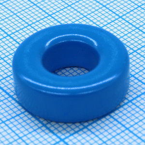 CF199 T2007C (color blue), Сердечник тороидальный R20x10x7 мм с покрытием, CF199 (T38 TDK), AL=8700nH