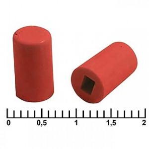 A04 RED, Колпачок для кнопок A04, красный