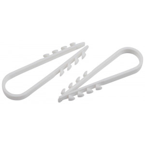 Дюбель-хомут 11-18мм для круглого кабеля NO-224-223 бел. (уп.100шт) Эра Б0066304