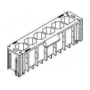 172042-0601, Headers & Wire Housings Super-Sabre Vert Hdr 6Ckt W/O BdLk FgrPrf