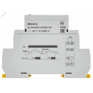 Реле тока ORI. 0,2-2 А. 24-240 В AC / 24 В DC ORI-01-2